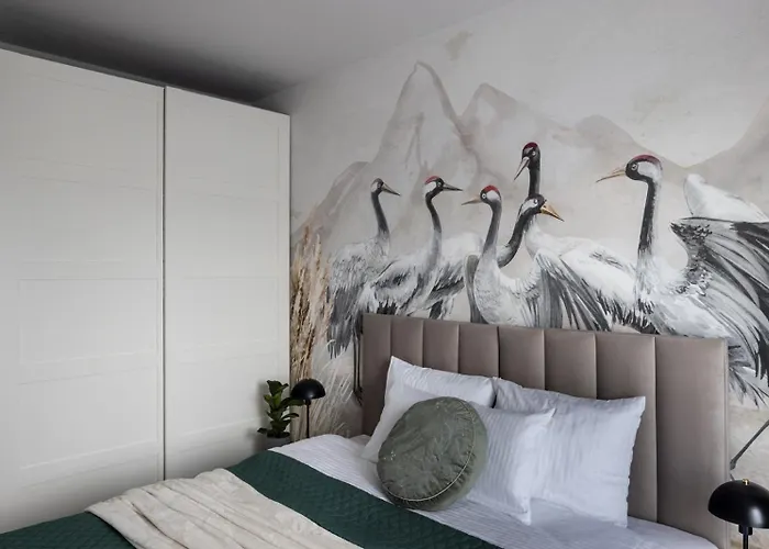 Apartmán New #madalinskiego57 - Center, New Bulding, 2 Bedrooms, 2x Double Beds And A Fold-out Sofa, Separate Kitchen, Air Conditioning, Balcony, Underground Parking, Self Check In 24h, Internet, Netflix, Coffee Machine, Washing Machine,1 Km To The Railw