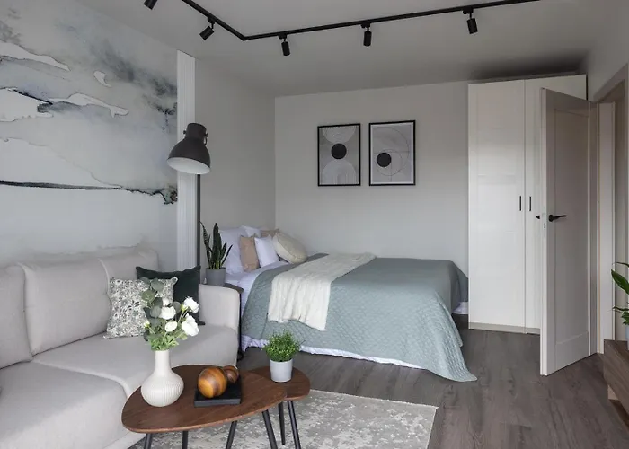 Apartmán New #madalinskiego57 - Center, New Bulding, 2 Bedrooms, 2x Double Beds And A Fold-out Sofa, Separate Kitchen, Air Conditioning, Balcony, Underground Parking, Self Check In 24h, Internet, Netflix, Coffee Machine, Washing Machine,1 Km To The Railw